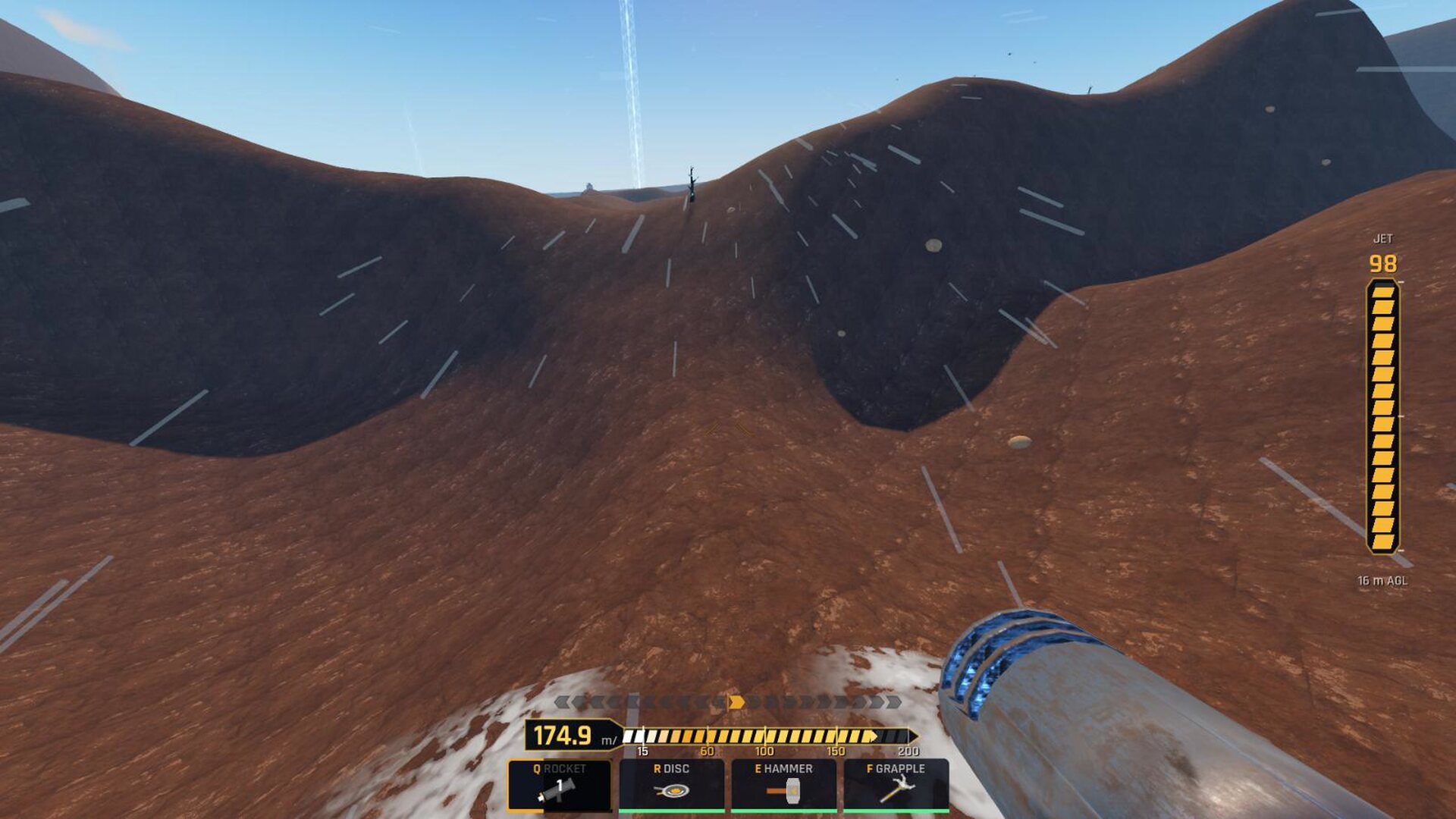 A high-speed run across a volcanic mountain